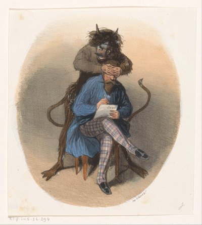 Scrittore e il diavolo da Cham