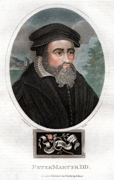 Pietro Martire Vermigli 1499-1562, teologo italiano, 1816 da Chapman and Co