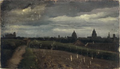 Veduta generale di Parigi dai Gobelins da Charles Emile Cuisin