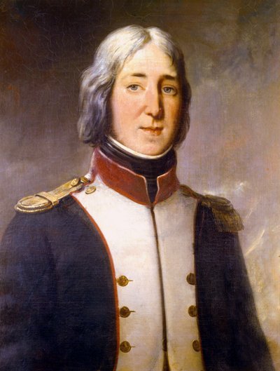 Ritratto di Edouard Mortier in uniforme da capitano del 1º battaglione del Nord nel 1792 da Charles Philippe Lariviere