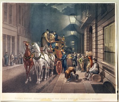 Partenza delle Poste Reali dall