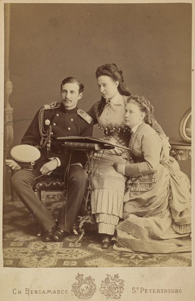 Granduchessa Alexandra Iosifovna, Granduca Nicholas Constantinovich e Granduchessa Vera Constantinovna da Charles Bergamasco