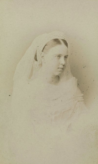 Ritratto della Granduchessa Maria Alexandrovna di Russia (1853-1920), Duchessa di Sassonia-Coburgo e Gotha da Charles Bergamasco