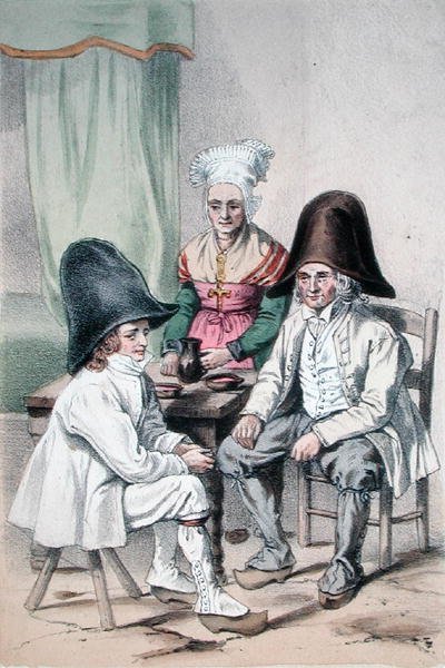 Contadini delle paludi di Riom nella regione del Puy de Dome in Alvernia, c.1865 da Charles (after) Bour
