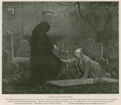 Illustrazione per A Christmas Carol di Charles Dickens da Charles (after) Green