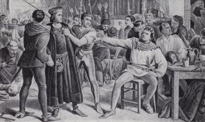 Lord Saye e Sele, in procinto di essere decapitato nella ribellione di Jack Cade da Charles (after) Lucy