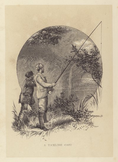 Pesca: Un lancio delicato da Charles (after) Whymper
