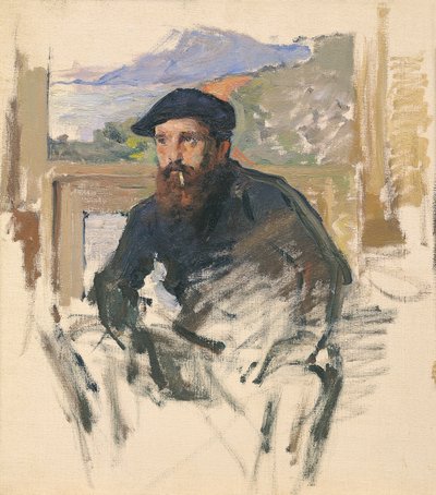 Ritratto di Monet c.1884 da Charles (attr.to) Giron