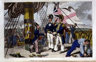 Il ponte di comando prima della battaglia, tavola da 