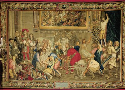 Luigi XIV visita la Fabbrica dei Gobelins da Charles (studio of ) Le Brun
