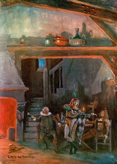 La dodicesima notte: La cucina nella casa di Olivia, di Mr Joseph Harker da Charles A. Buchel