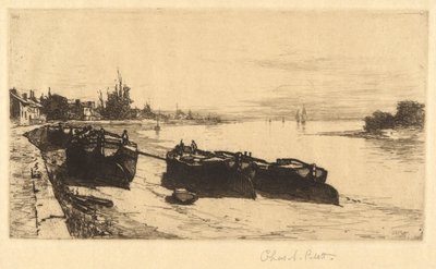 Barche di fango sul Tamigi da Charles A. Platt