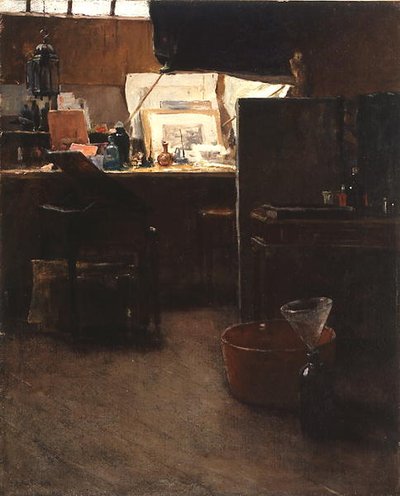 Un angolo nello studio di un incisore da Charles Adams Platt