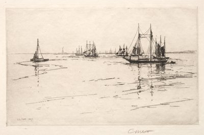 Buttermilk Channel, New York, 1889 da Charles Adams Platt