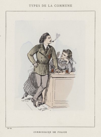 Commissario di polizia da Charles Albert d Arnoux Bertall