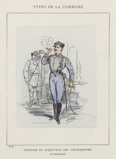 Costume da Direttore dei Telegrafi, Il cittadino Pauvert da Charles Albert d Arnoux Bertall