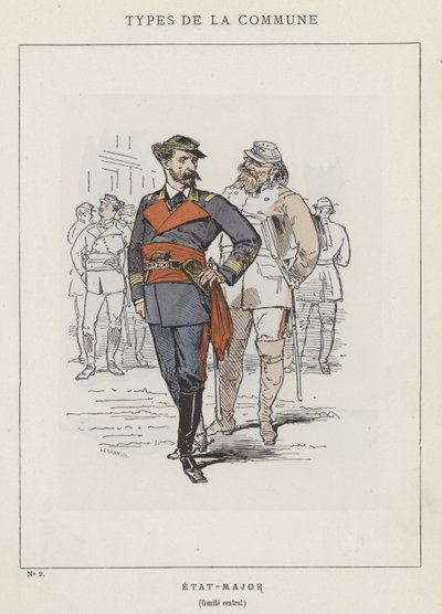 Etat-Major, Comitato centrale da Charles Albert d Arnoux Bertall