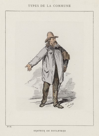 Oratore di Boulevard da Charles Albert d Arnoux Bertall