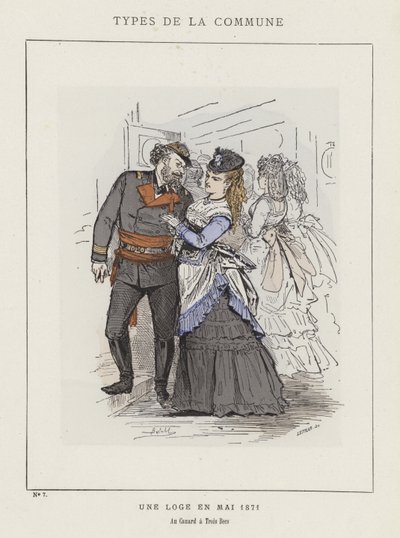Una loggia in maggio 1871, Au Canard a Trois Becs da Charles Albert d Arnoux Bertall