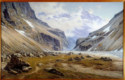 La valle del Veneon a Saint Christophe en Oisans nelle Alpi da Charles Alexandre Bertier