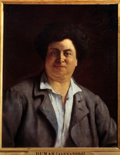 Ritratto dello scrittore Alexandre Dumas padre da Charles Alphonse Paul Bellay