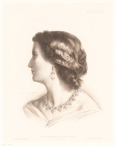Ritratto di una donna italiana da Charles Alphonse Paul Bellay