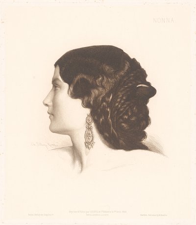 Ritratto di una donna italiana da Charles Alphonse Paul Bellay
