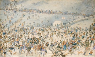 Figure che pattinano sul ghiaccio da Charles Altamont Doyle