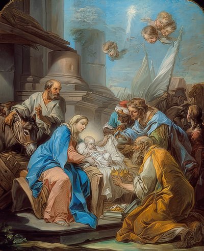 Adorazione dei Magi da Charles André van Loo