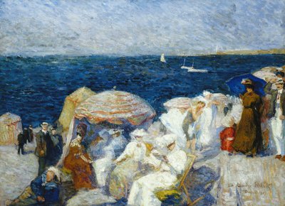 Sulla spiaggia, Dieppe da Charles Andre Fridit