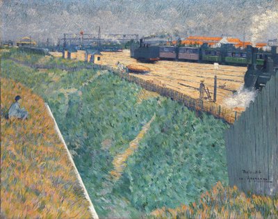 La ferrovia occidentale alla sua uscita da Parigi da Charles Angrand