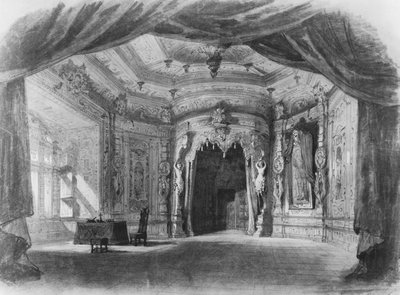 Scenografia per Don Giovanni, opera di Wolfgang Amadeus Mozart (1756-91) da Charles Antoine Cambon