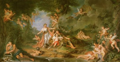 Armide che Desidera Colpire Renaud, 1741 da Charles Antoine Coypel