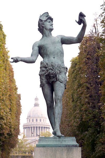 Attore greco antico (bronzo) da Charles Arthur Bourgeois