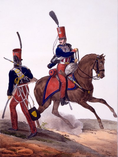 Uniformi del 5° Reggimento Ussari, da 