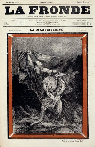 La marsigliese disegno apparso nel giornale la fionda da Charles Auguste Loye