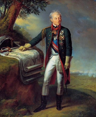 Feldmaresciallo Generalissimo Principe Alexander Suvorov, soldato russo da Charles Auguste Guillaume Steuben