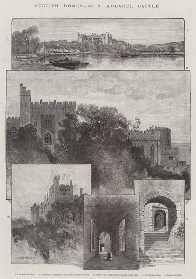 Castello di Arundel da Charles Auguste Loye