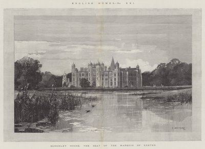 Burghley House, la sede del Marchese di Exeter da Charles Auguste Loye