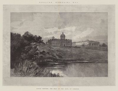 Castello Howard, la residenza del Conte di Carlisle da Charles Auguste Loye