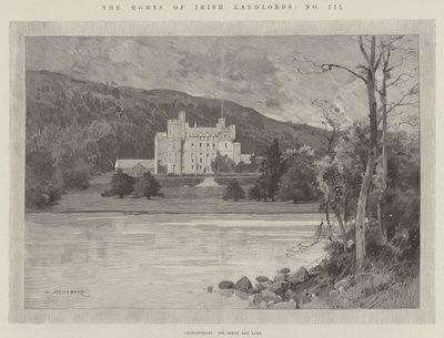 Castlewellan, la casa e il lago da Charles Auguste Loye