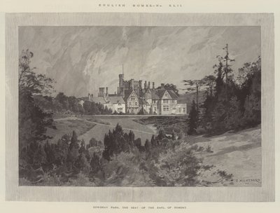 Cowdray Park, la residenza del Conte di Egmont da Charles Auguste Loye