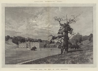 Donington Hall, la residenza di Lord Donington da Charles Auguste Loye