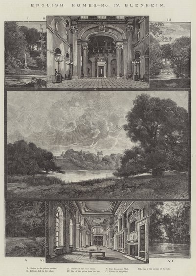 Casa inglese, Blenheim da Charles Auguste Loye