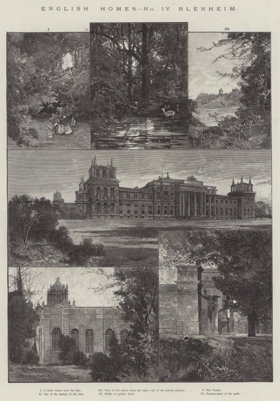 Casa inglese, Blenheim da Charles Auguste Loye