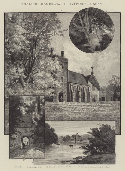 Case inglesi, Hatfield House da Charles Auguste Loye