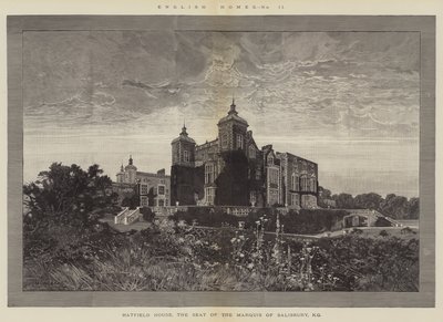 Case inglesi, Hatfield House, la sede del Marchese di Salisbury, KG da Charles Auguste Loye