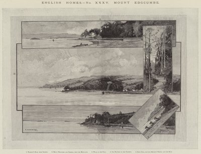 Case inglesi, Mount Edgcumbe da Charles Auguste Loye