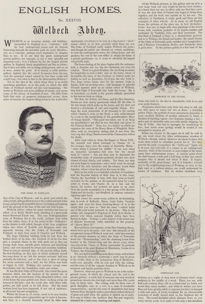 Case inglesi, Welbeck Abbey da Charles Auguste Loye