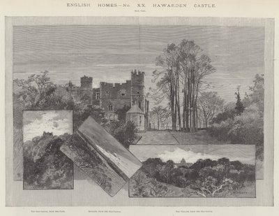 Castello di Hawarden da Charles Auguste Loye